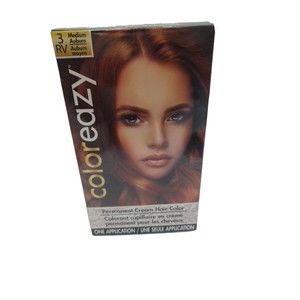 Coloreazy Permanent Cream Hair Color #3RV Medium Auburn